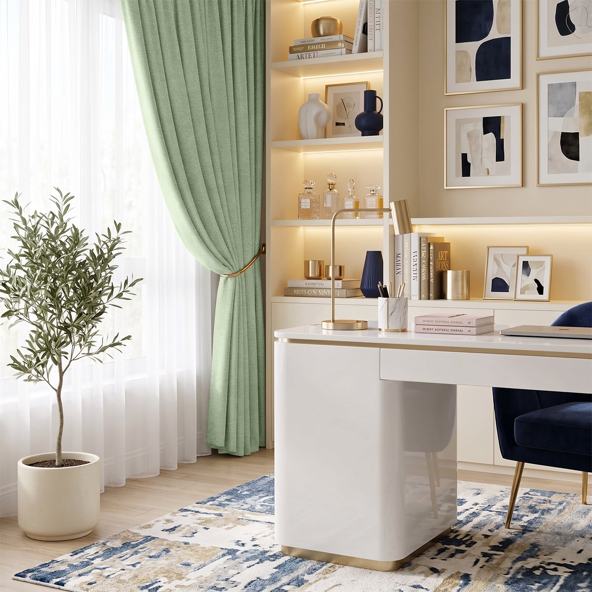 Mirelli 95-99% Blackout Ready Made Curtain - Standard Width