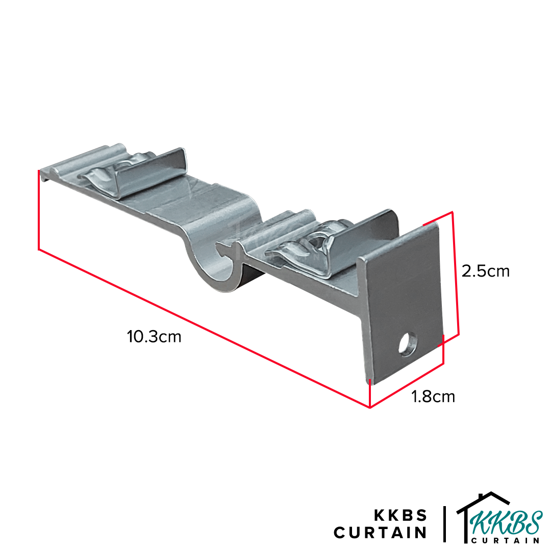 Traludy Curtain Track Double Bracket
