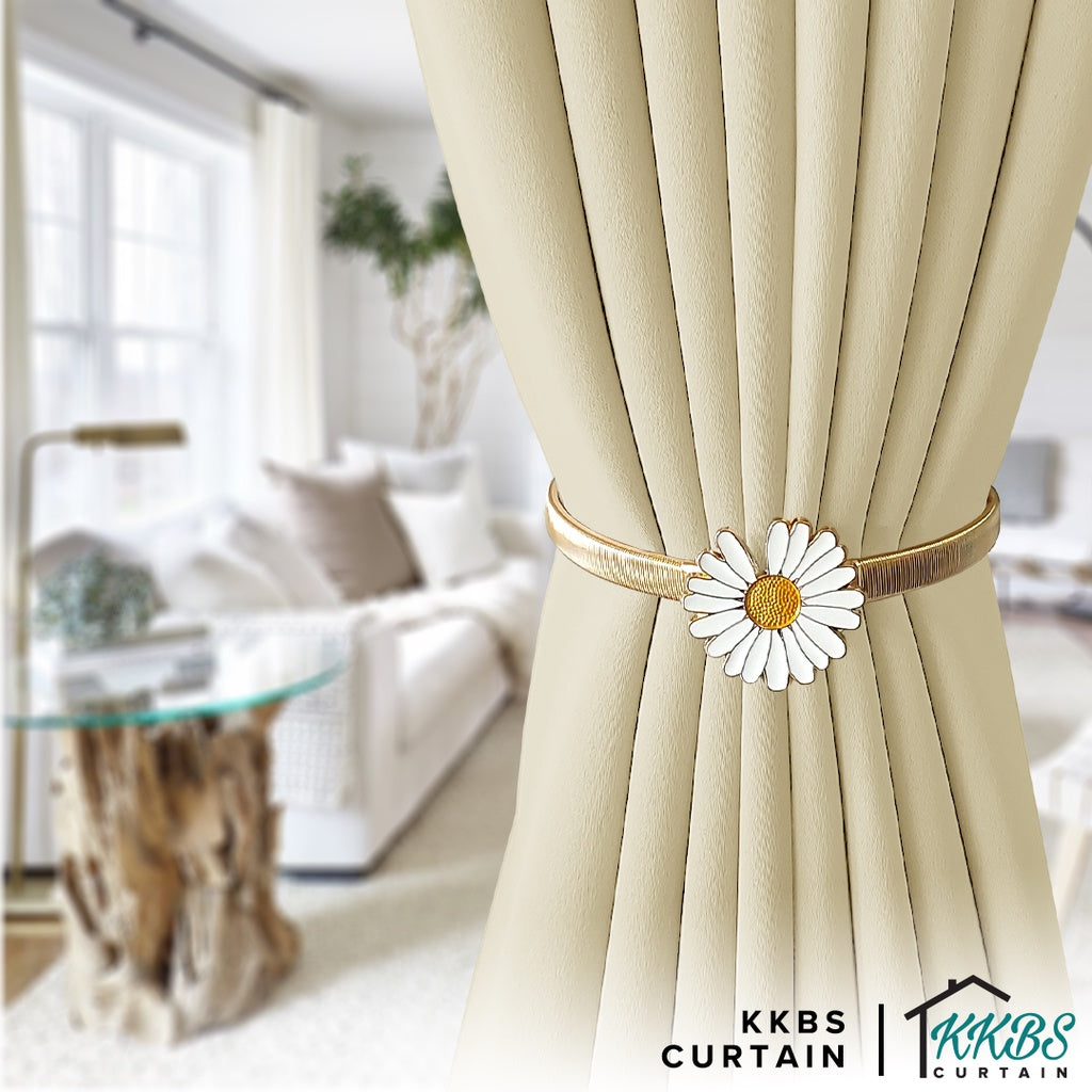 Emorie Daisy Flower Design Curtain Tieback