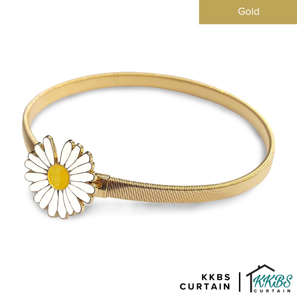 Emorie Daisy Flower Design Curtain Tieback