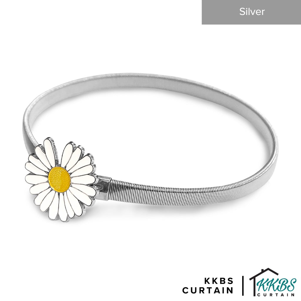 Emorie Daisy Flower Design Curtain Tieback