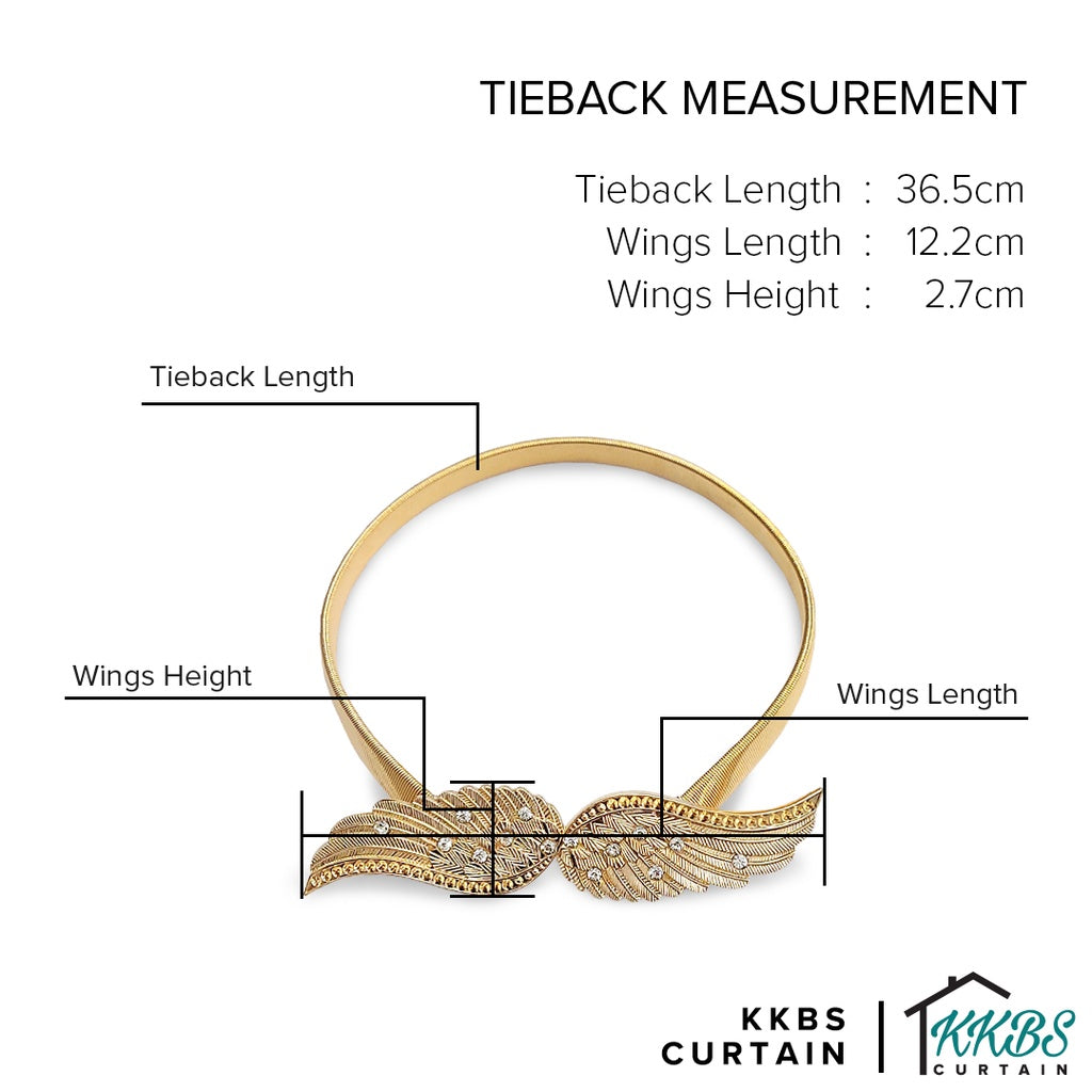 Emorie Wing Design Curtain Tieback