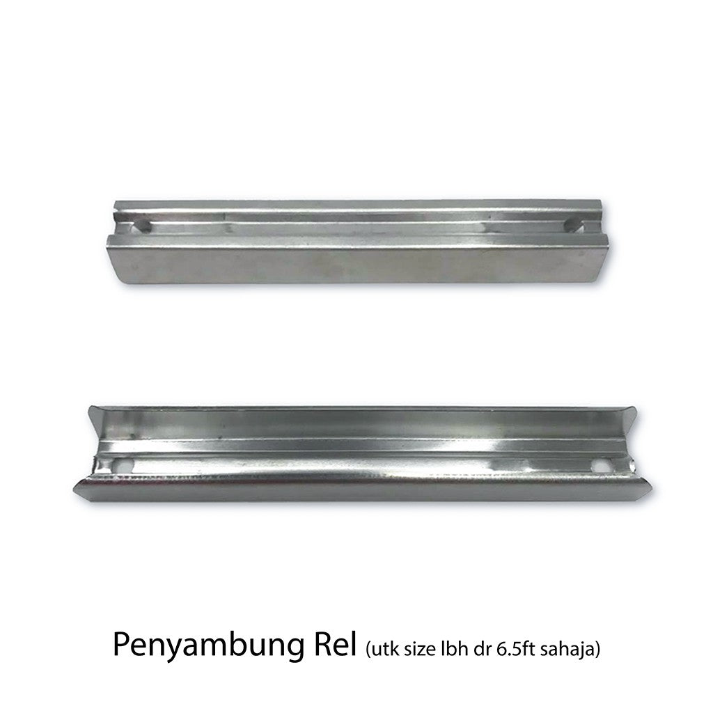 Traludy Aluminium Curtain Rail/ Track Triple Complete Set