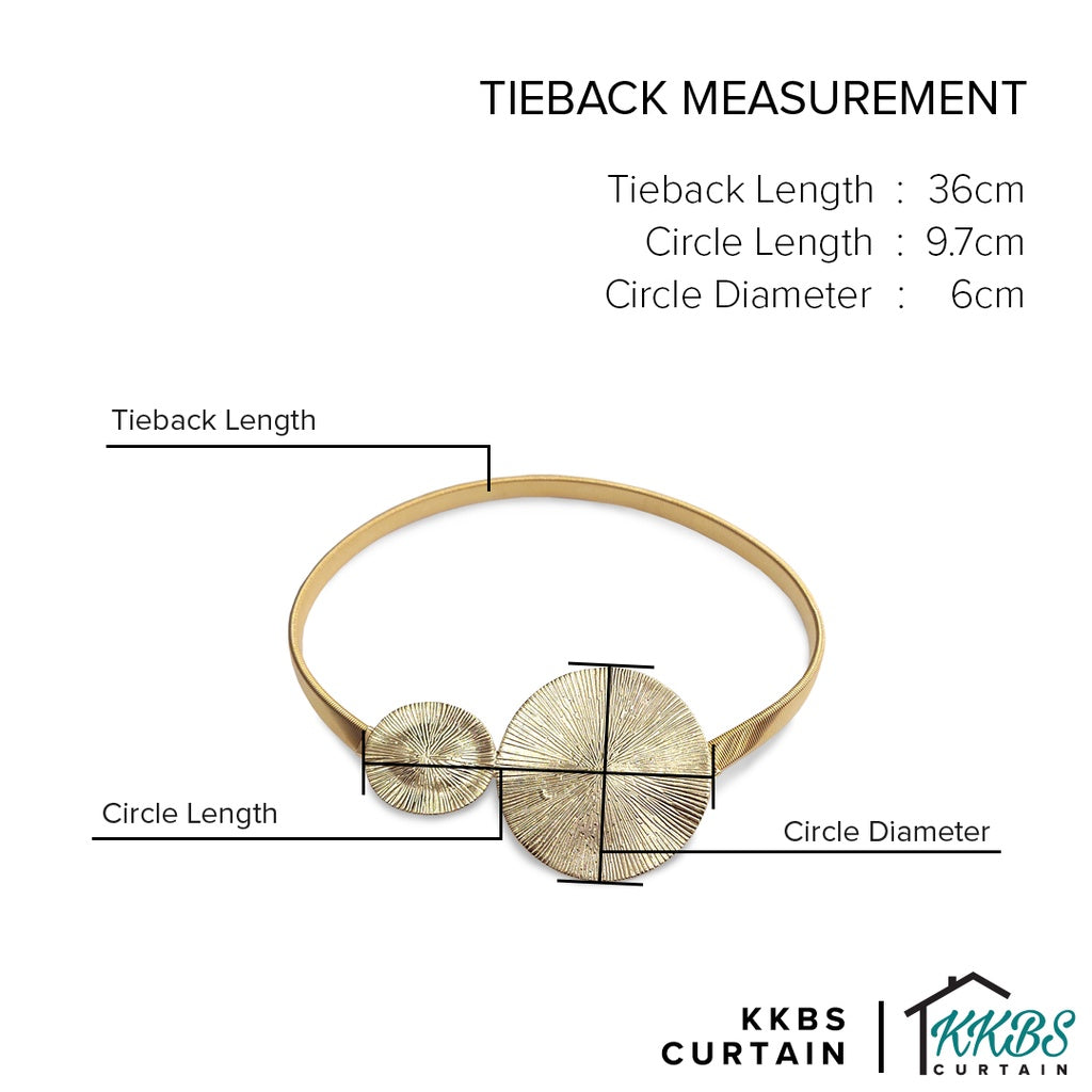 Emorie Lotus Leaf Design Curtain Tieback