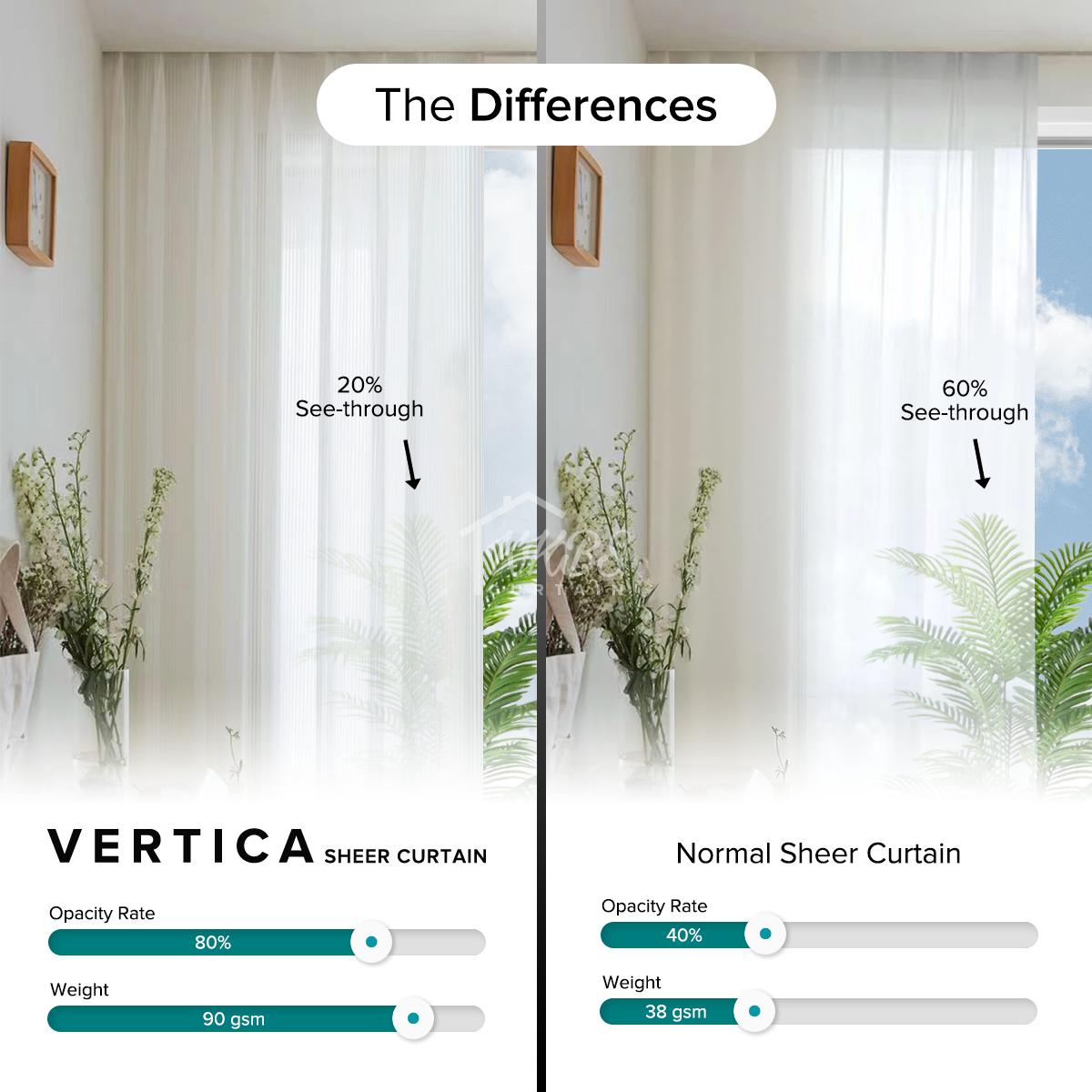 Vertica Sheer Curtain Ready Made