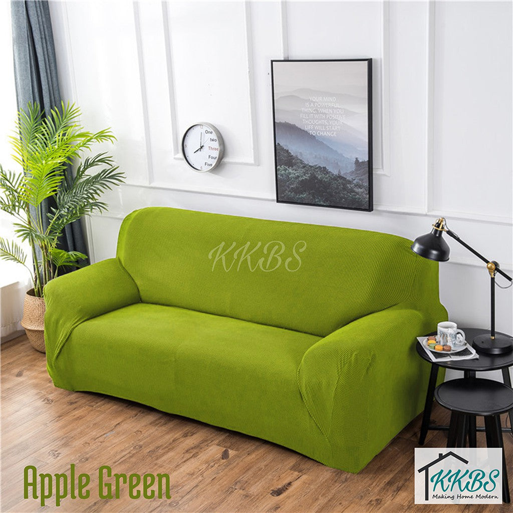 Anti Skid Scratch Protector Solid Colour Cushion Sofa Cover