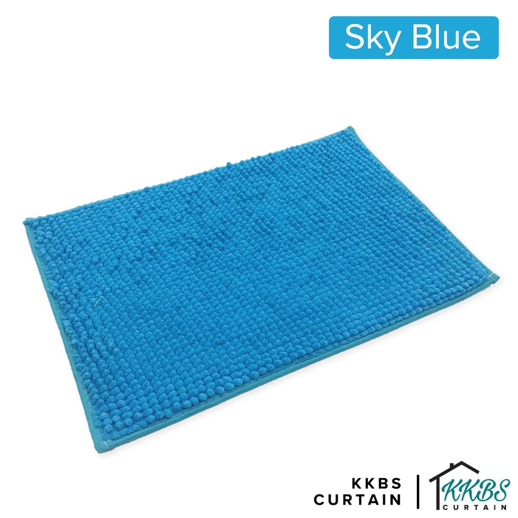 Chenille Microfiber Floor Mat Door Mat Plain Colour