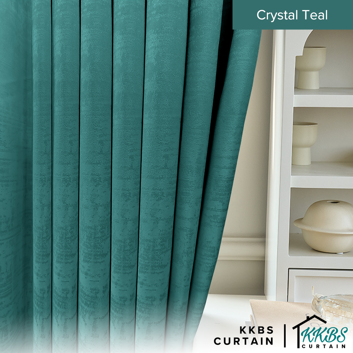 Jorica 85-95% Blackout Curtain Ready Made Standard Width