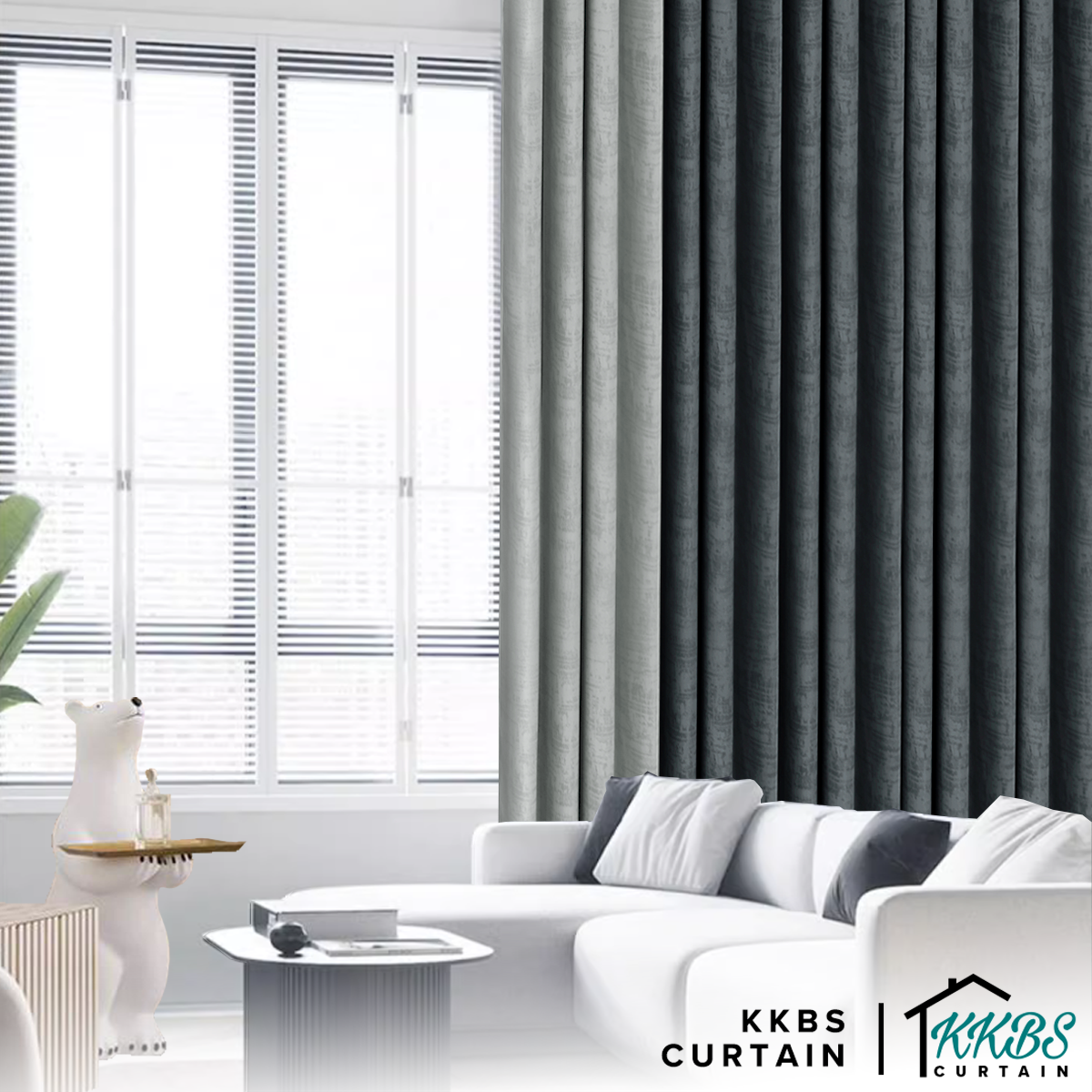 Jorica 85-95% Blackout Curtain Ready Made Extra Width