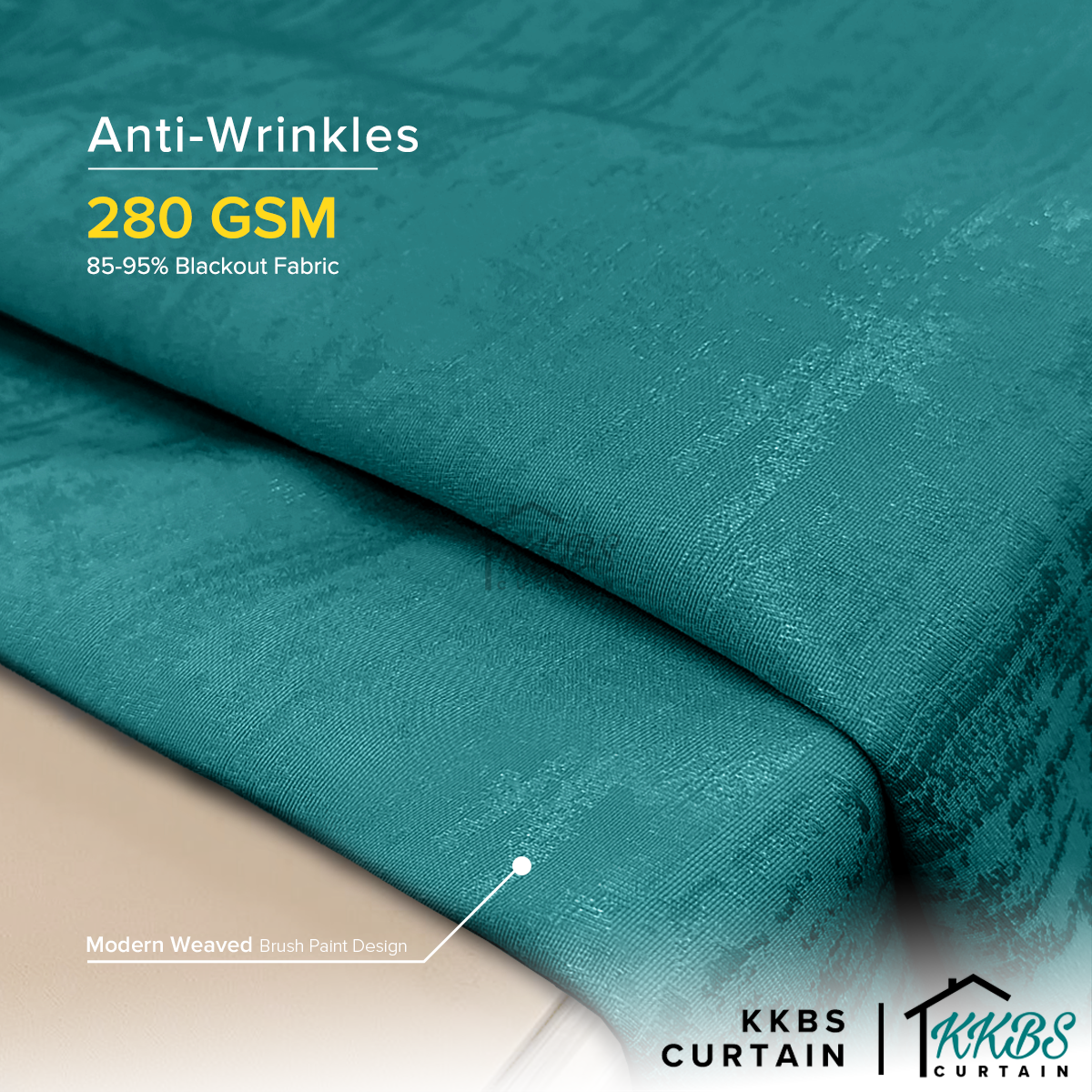 Jorica 85-95% Blackout Curtain Ready Made Extra Width