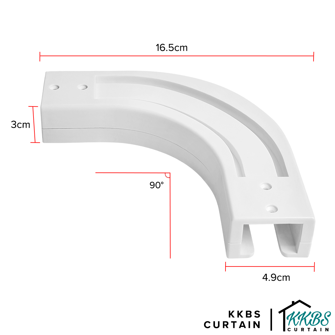 Smartony Motorised Curtain Track 90° L Shape Connector