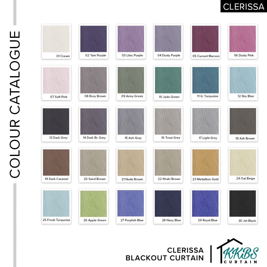 Clerissa Blackout Curtain Custom Made