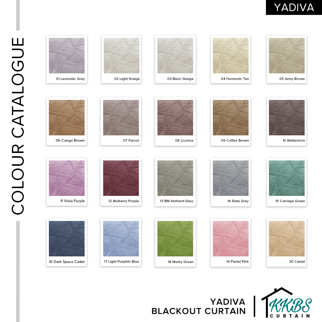 Yadiva Blackout Curtain Custom Made