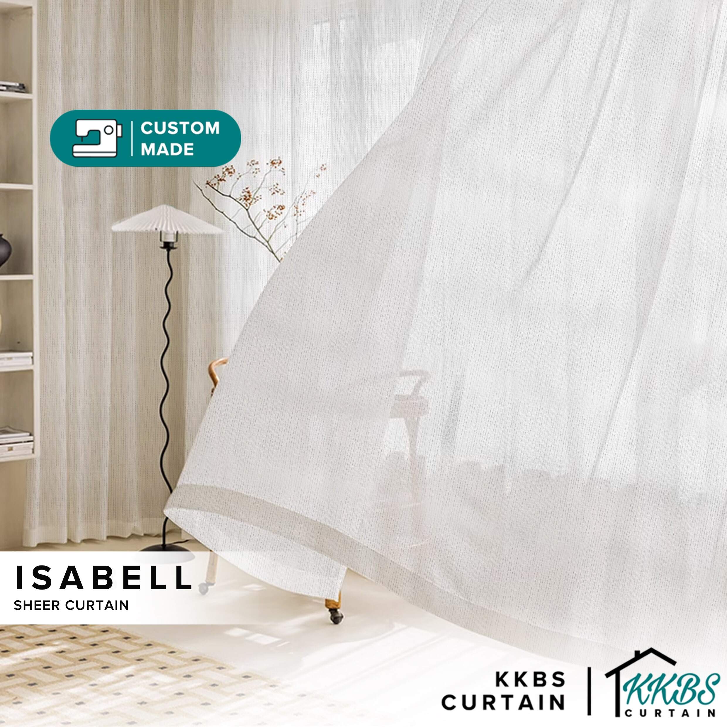 Isabell Sheer Curtain Custom Made