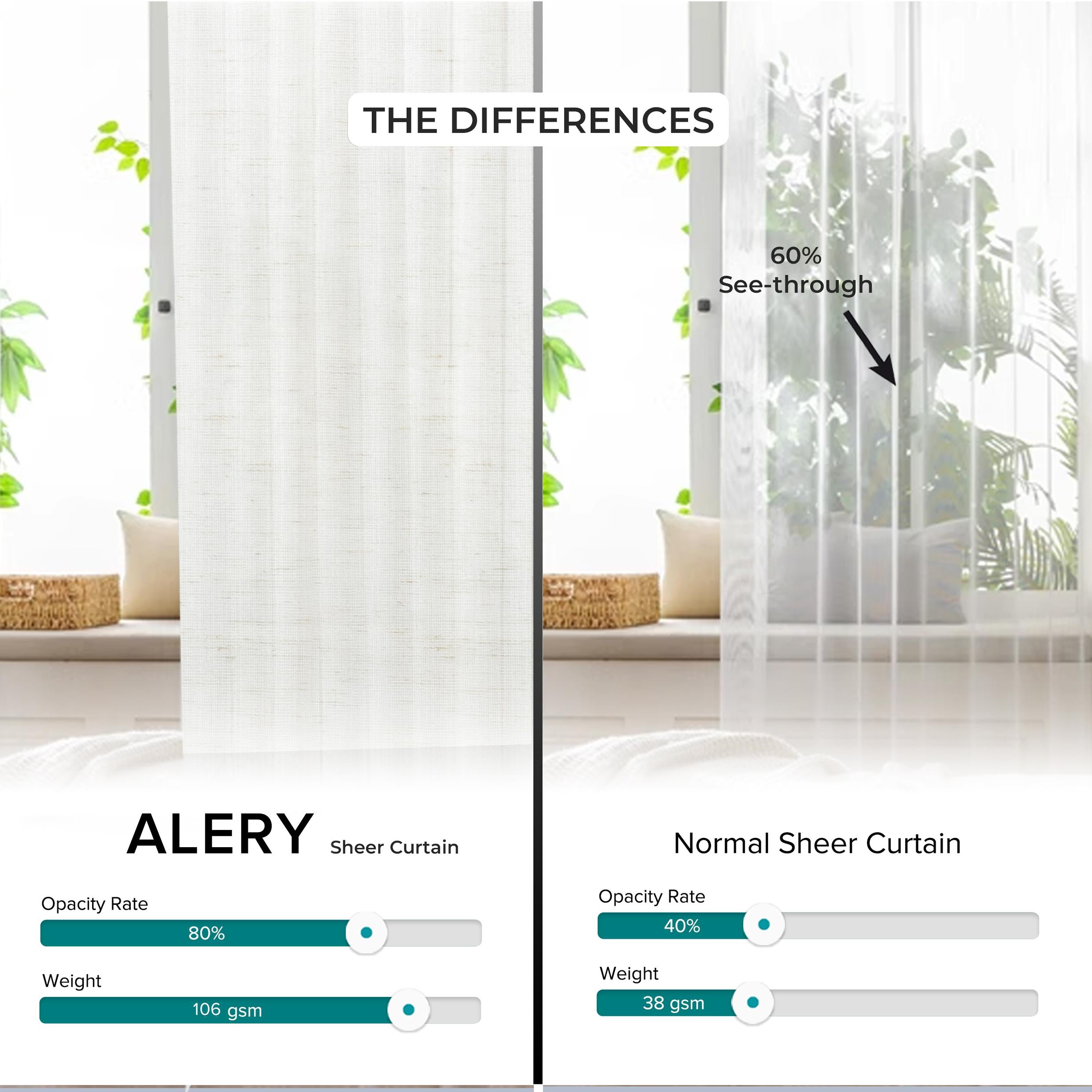 Alery Sheer Curtain Custom Made