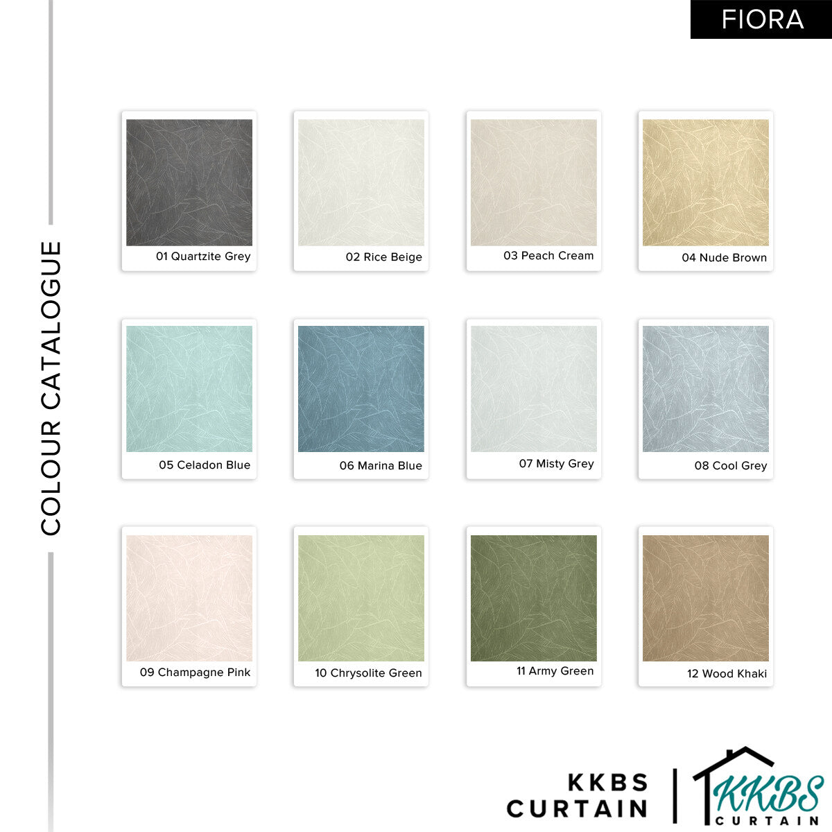 Fiora 98-99.9% Blackout Curtain Ready Made Standard Width