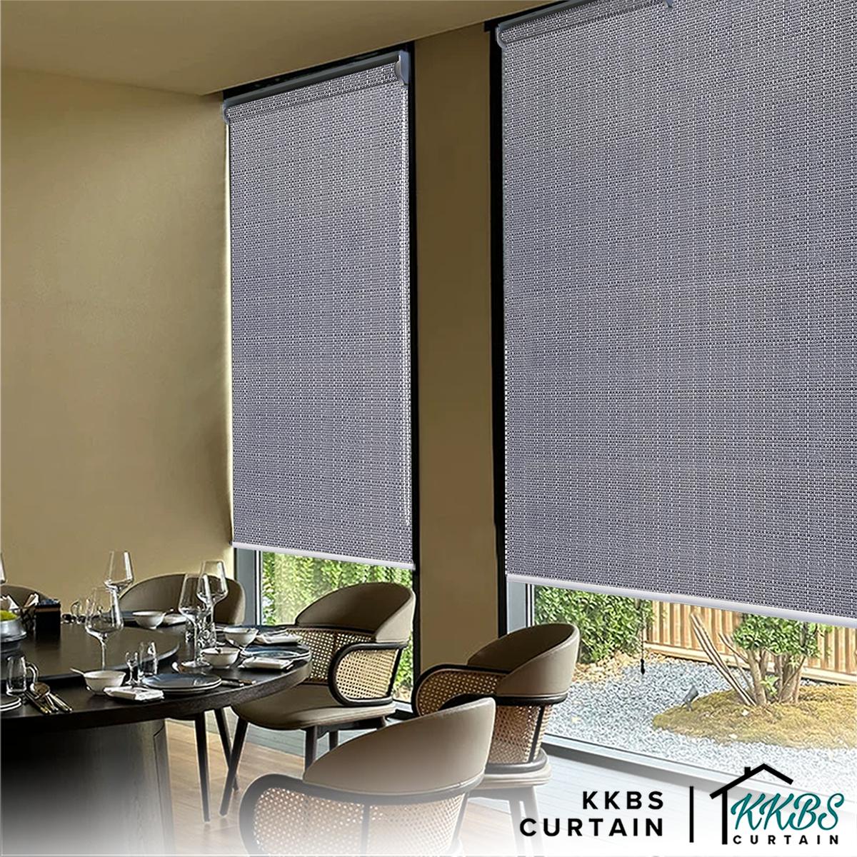 Yoneko 100% Blackout Roller Blinds Custom Made