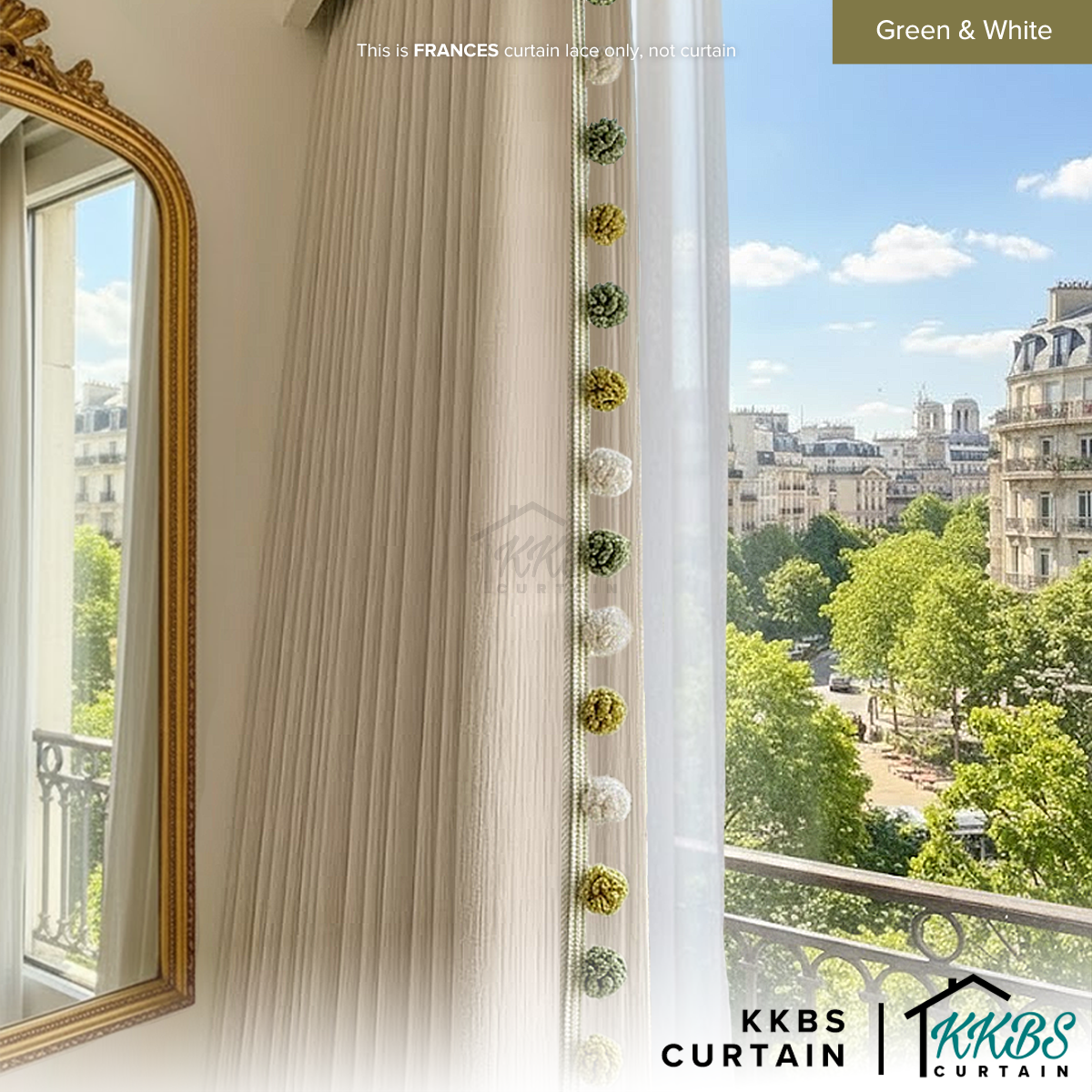 Frances Curtain Laces Cut by Metre