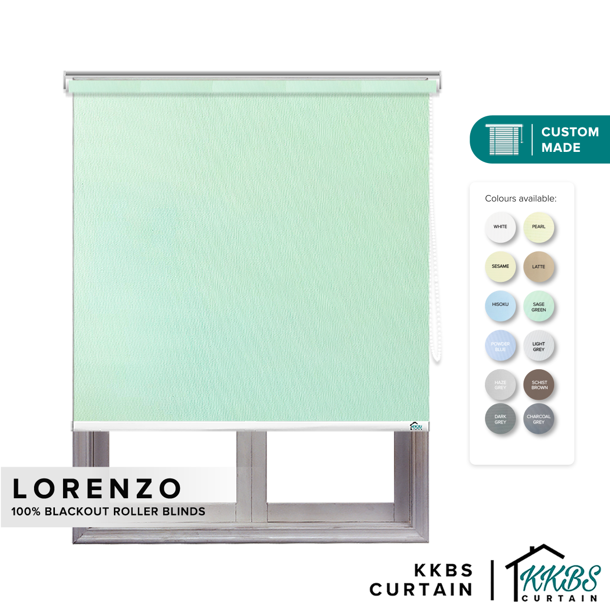 Lorenzo 100% Blackout Roller Blinds Custom Made