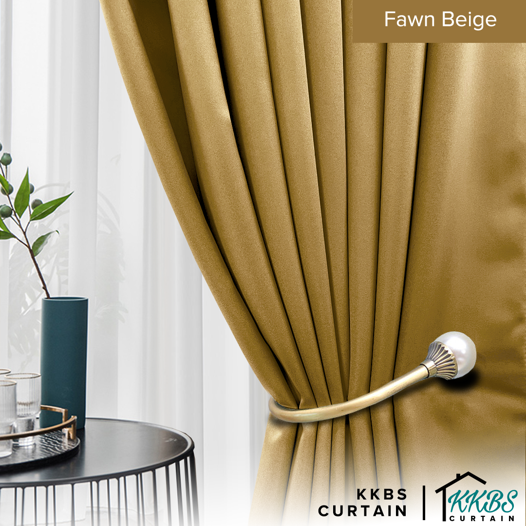 Canola 80%+ Blackout Curtain Minimalist Hook & Eyelet