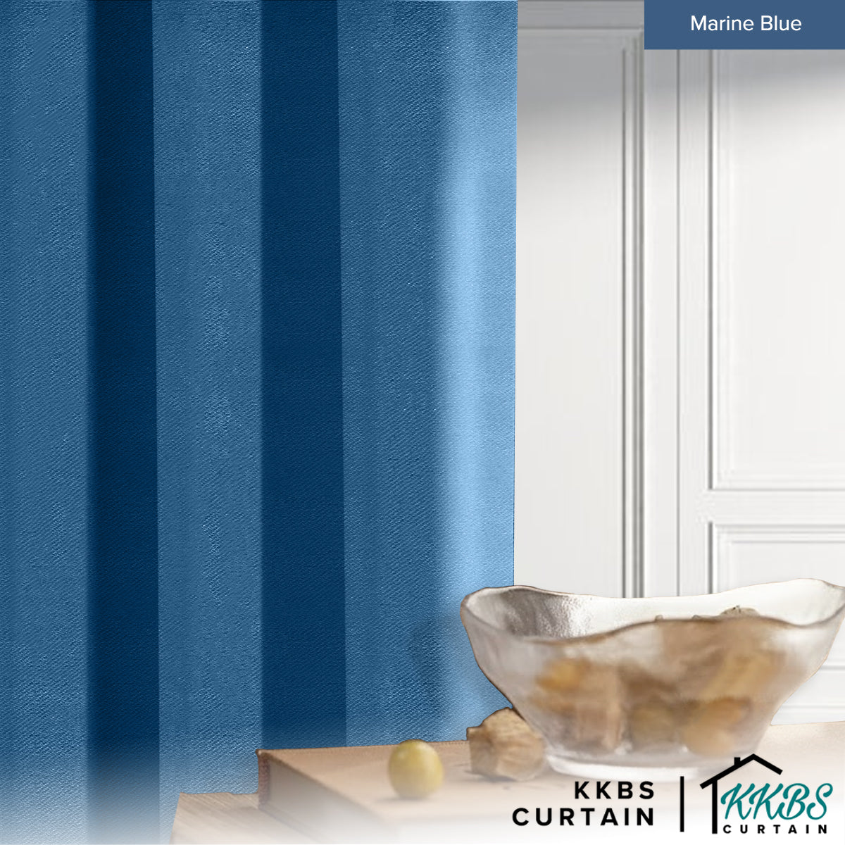 Melina 90-98% Blackout Curtain Ready Made Hook & Eyelet - Std Width