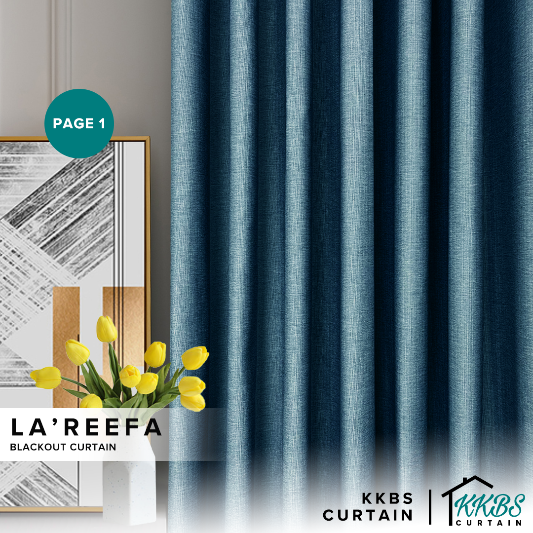 Lareefa 85-95% Blackout Curtain Ready Made (Page 1)