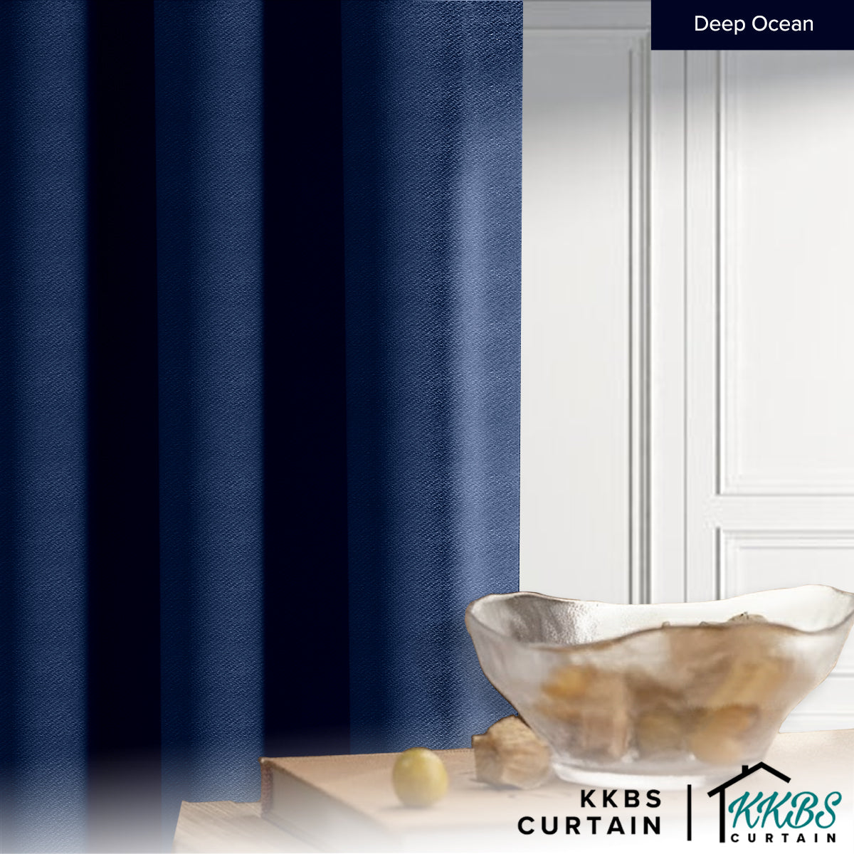 Melina 90-98% Blackout Curtain Ready Made Hook & Eyelet - Std Width