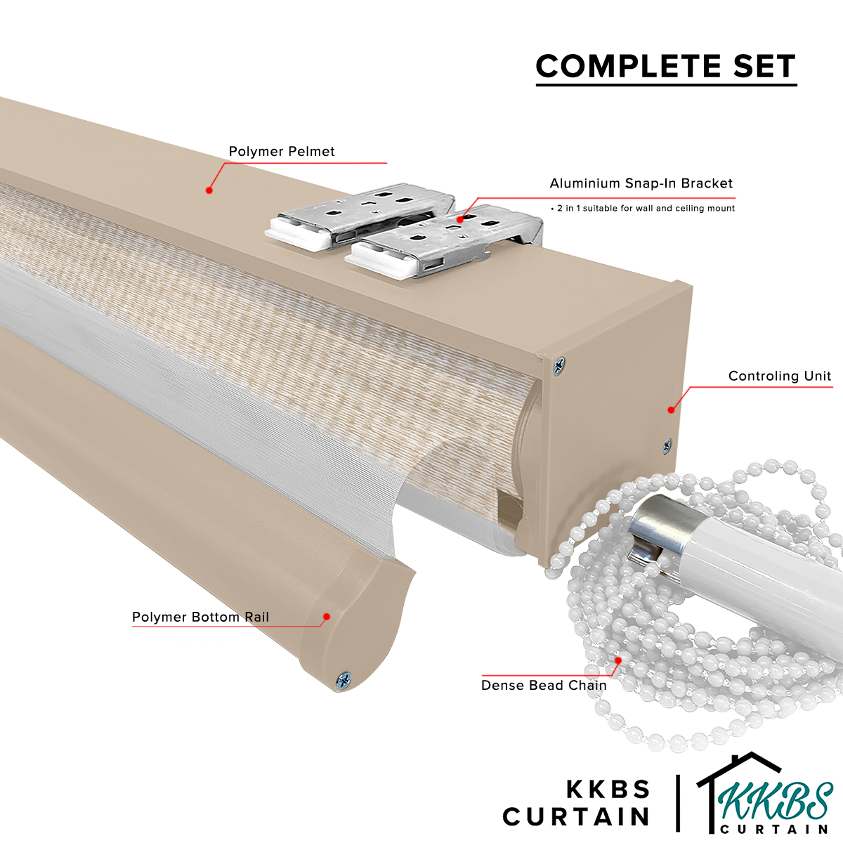 Antonio Blackout Zebra Blinds Custom Made