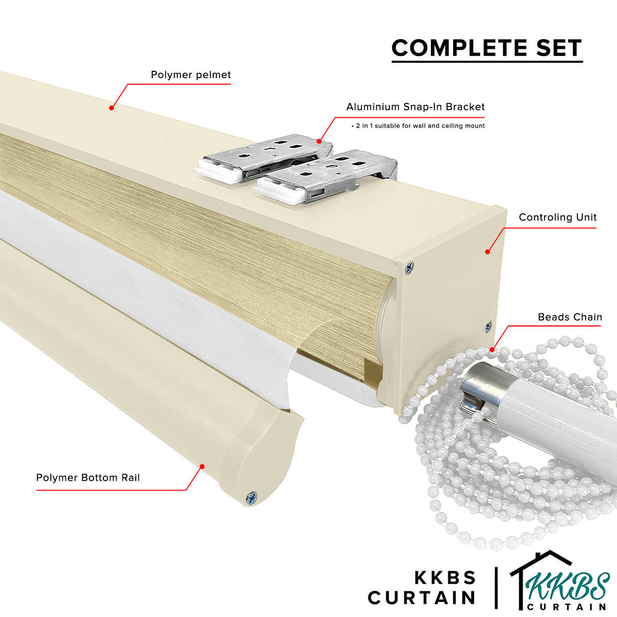 Emiko Semi Blackout Zebra Blinds Custom Made