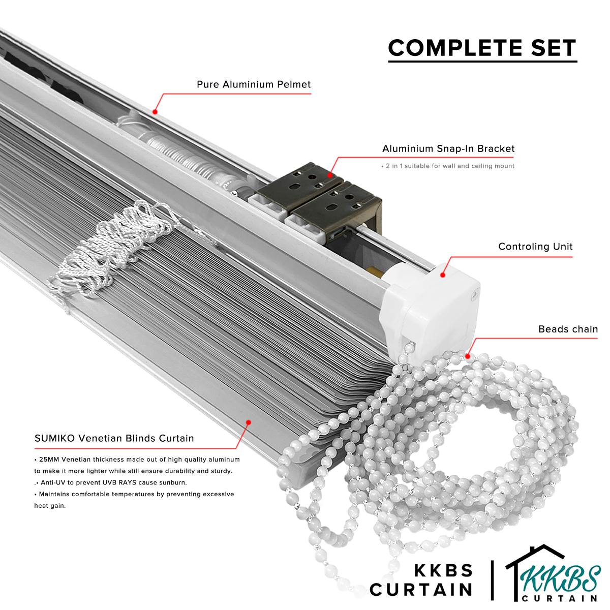 Sumiko 25mm Venetian Blinds Custom Made