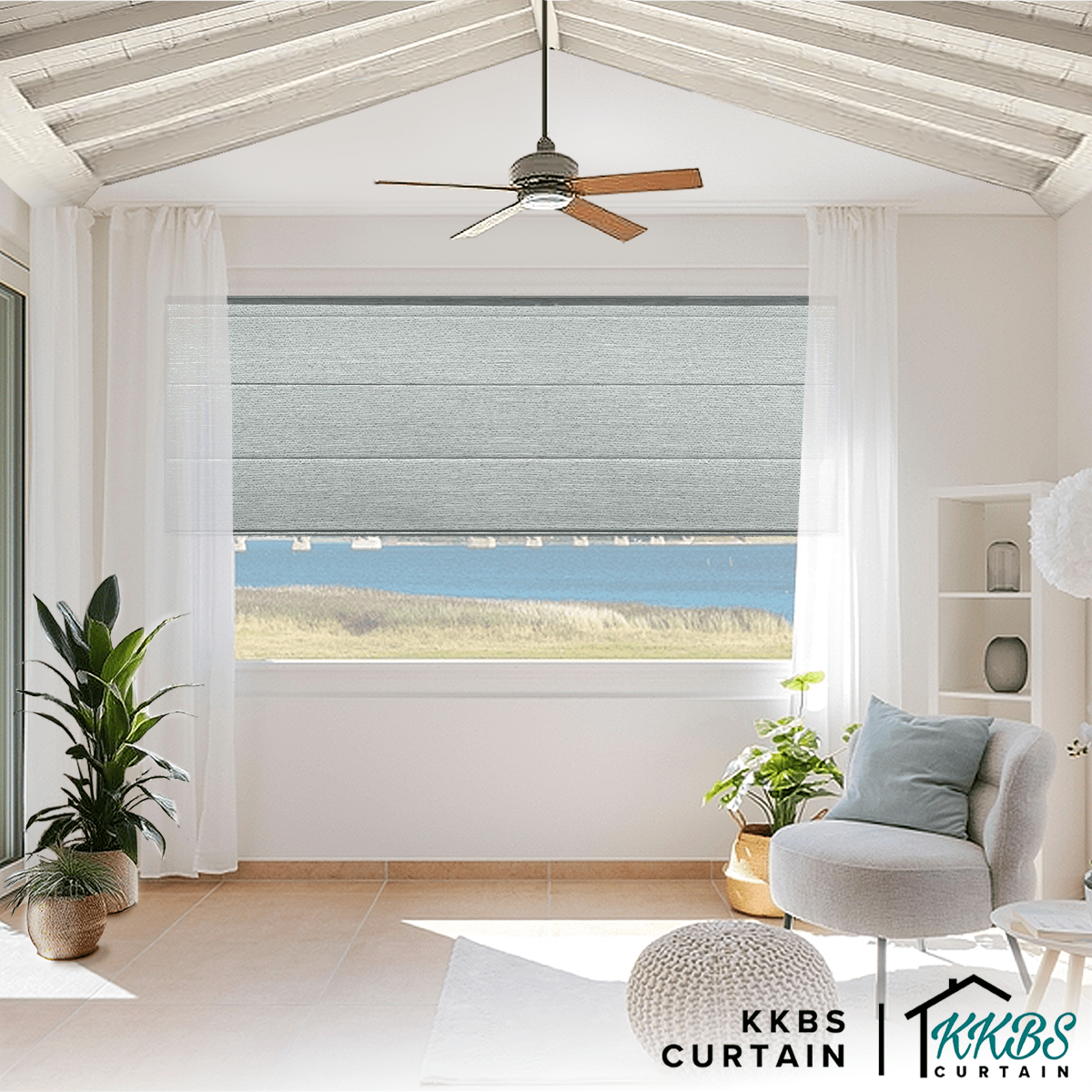 Carminho 100% Blackout Roman Blinds Custom Made