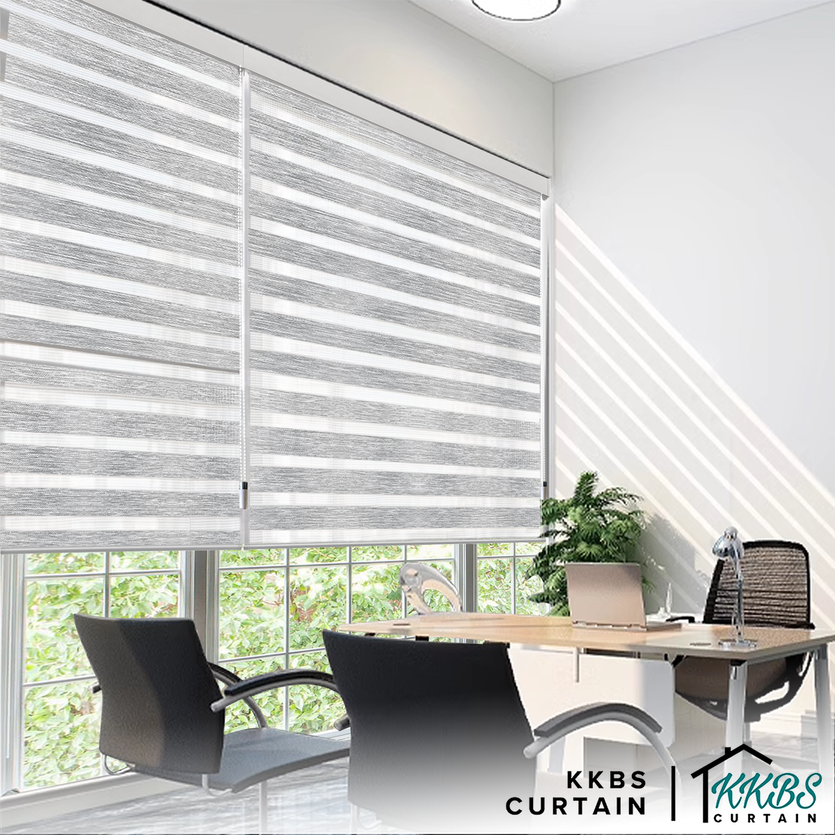 Santiago Semi Blackout Zebra Blinds Custom Made