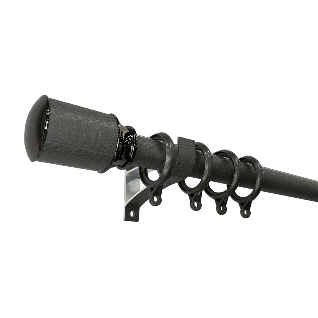 Luxstony Curtain Rod Single Bracket Space Grey