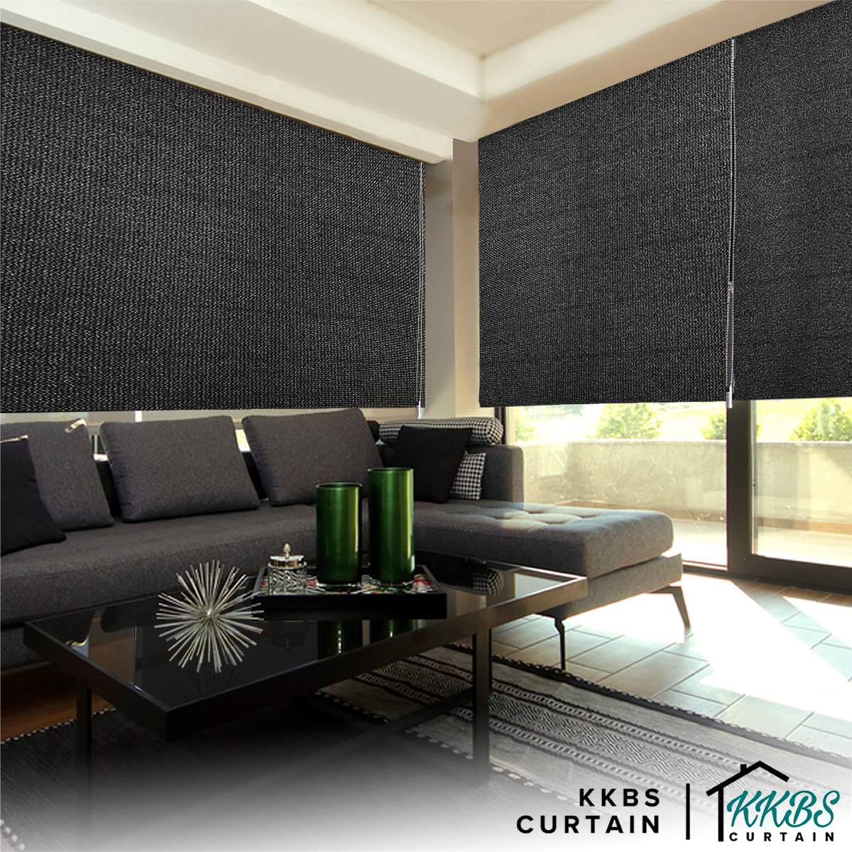 Carminho 100% Blackout Roman Blinds Custom Made