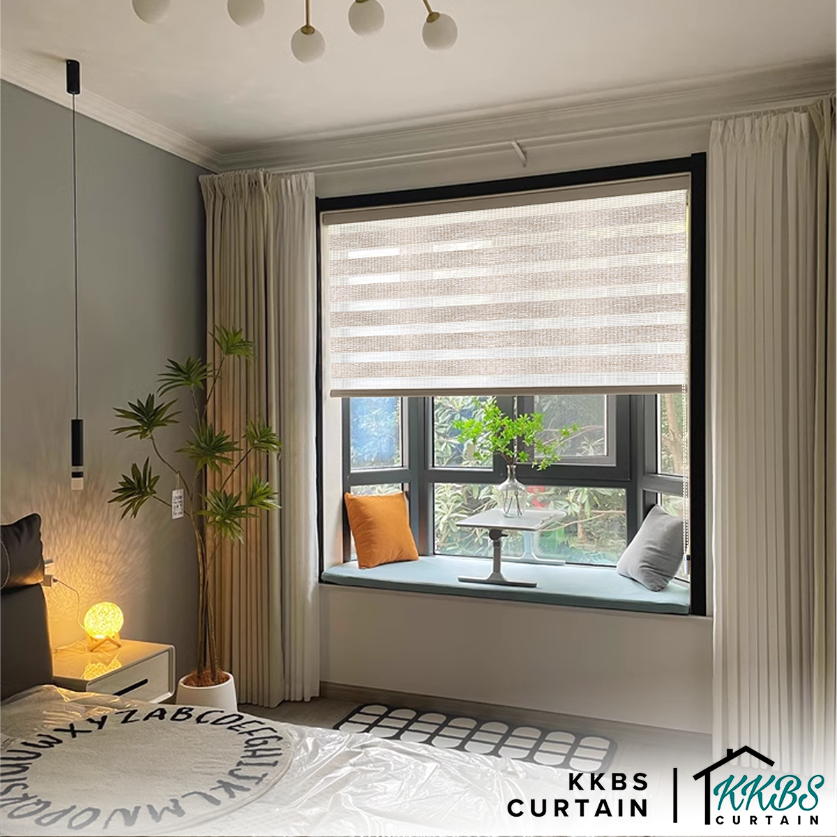 Antonio Blackout Zebra Blinds Custom Made