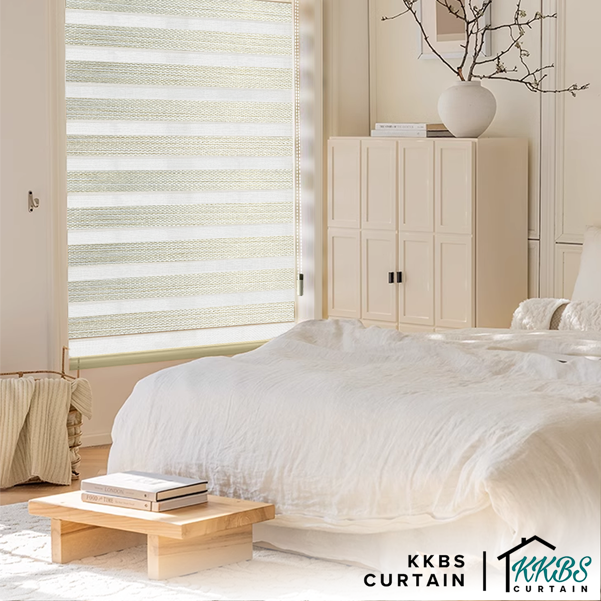 Palermo 100% Blackout Zebra Blinds Custom Made