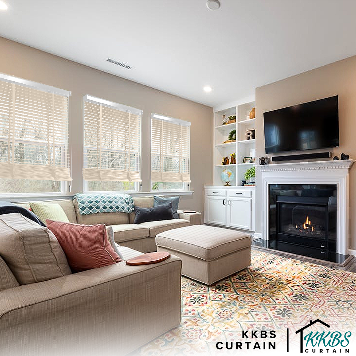 Alessio 35mm Faux Wood Blinds Waterproof Custom Made