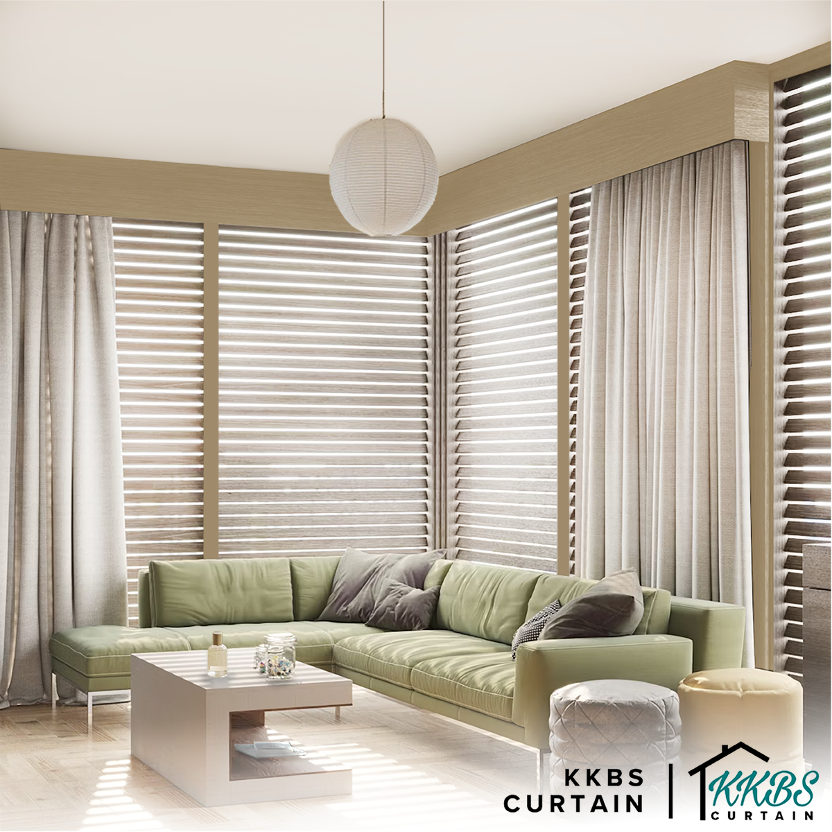 Nezuko 50mm Faux Wood Blinds Waterproof Custom Made