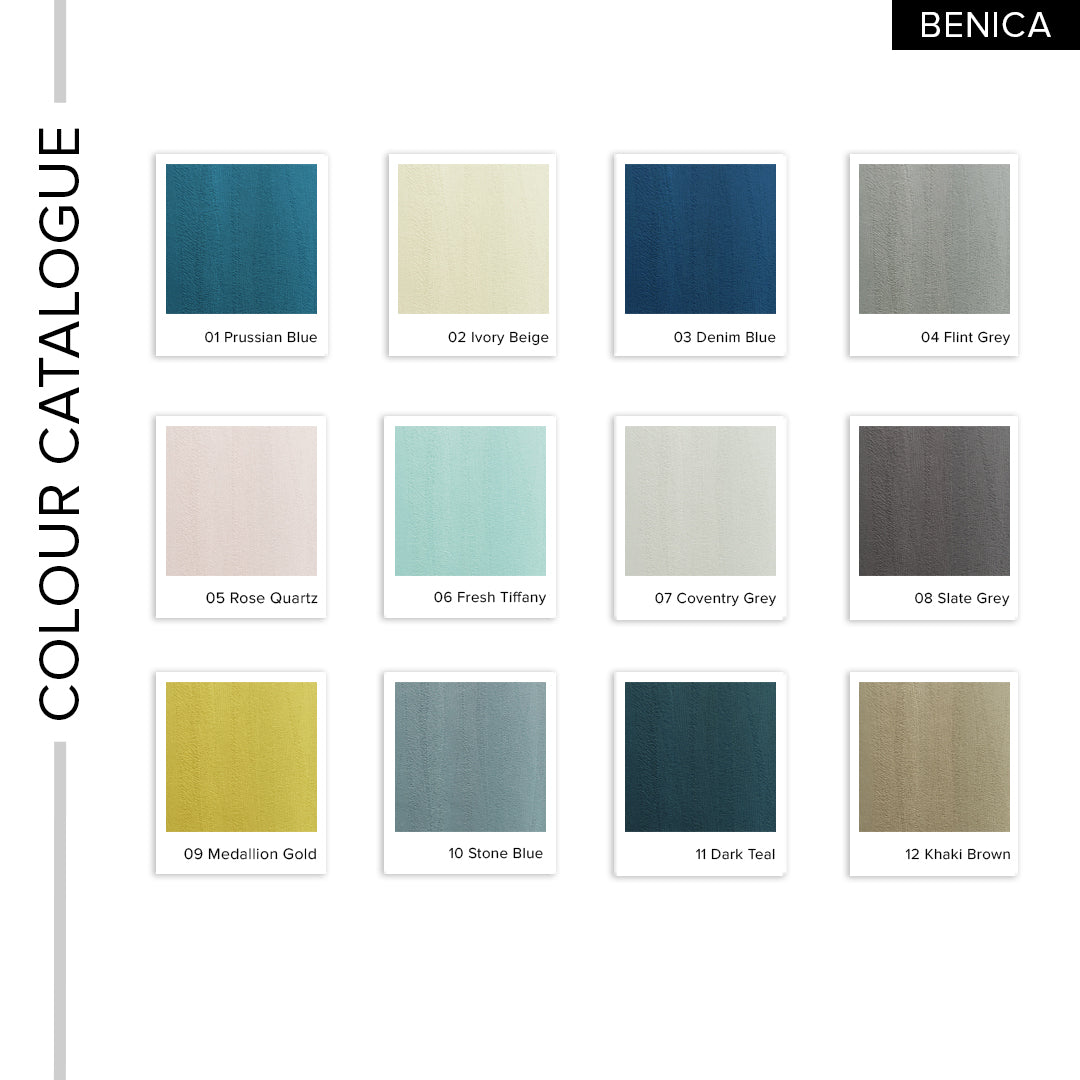 Benica 100% Blackout Curtain Ready Made
