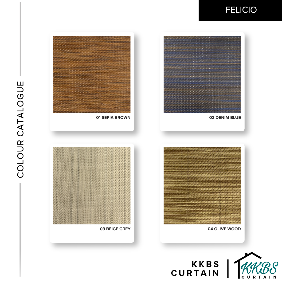 Felicio Semi Blackout Zebra Blinds Custom Made