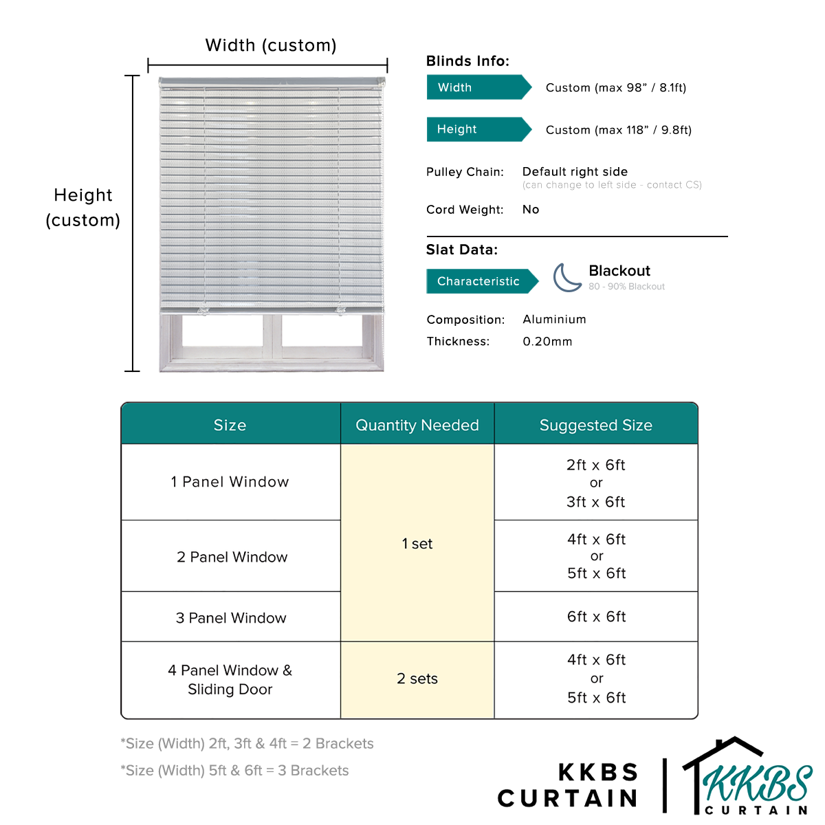 Yoshito 25mm Venetian Blinds Custom Made