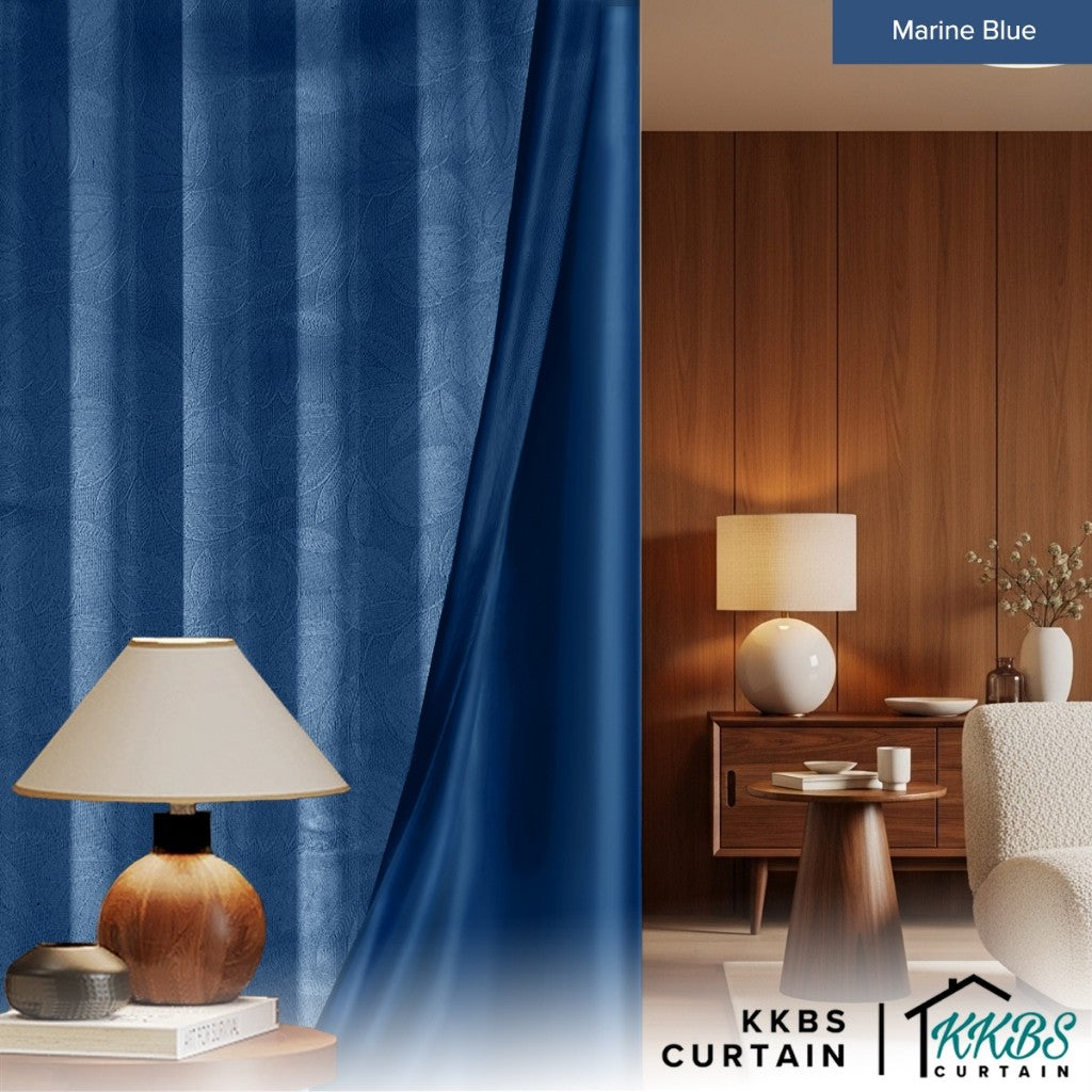 Melina 90-98% Blackout Curtain Ready Made Hook & Eyelet - Std Width