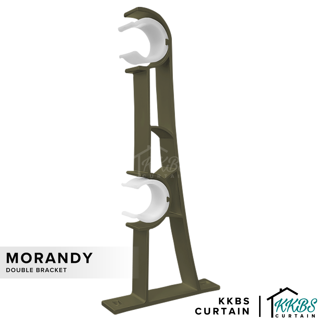 Morandy Curtain Rod Double Bracket Luxury Champagne Colour