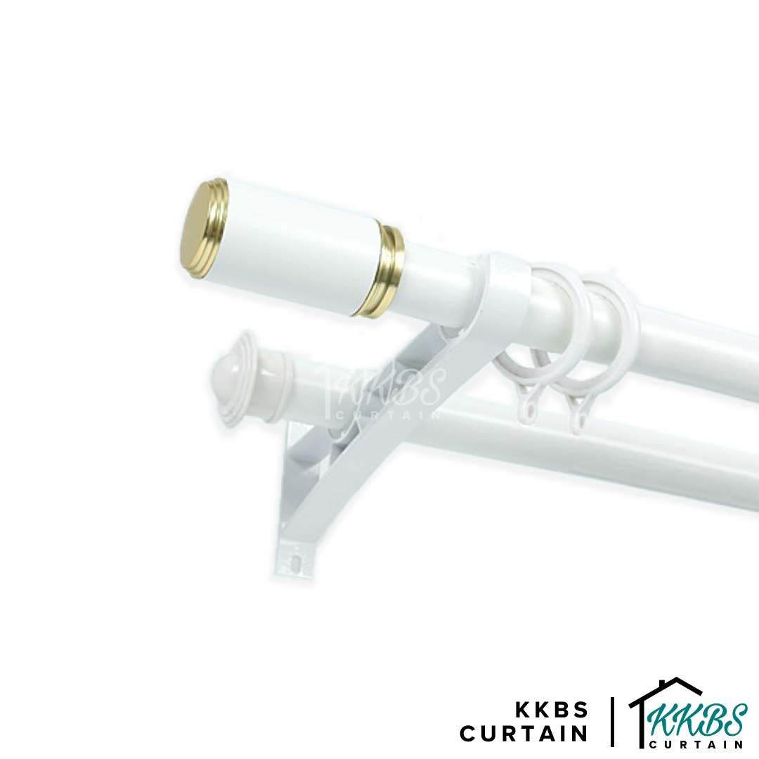Morandy Curtain Rod End Cap Pearl White Colour