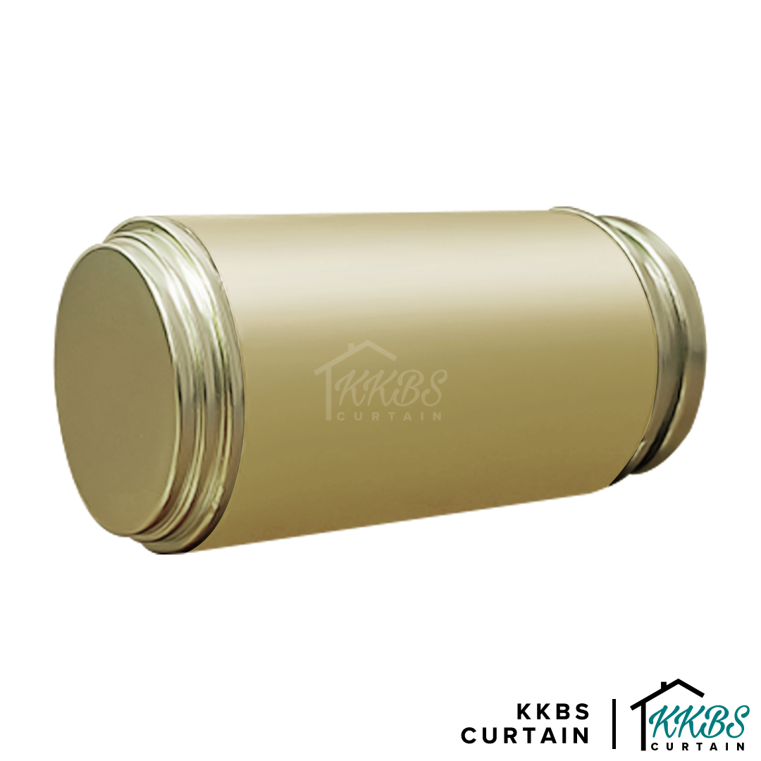 Morandy Curtain Rod End Cap Matte Light Gold Colour