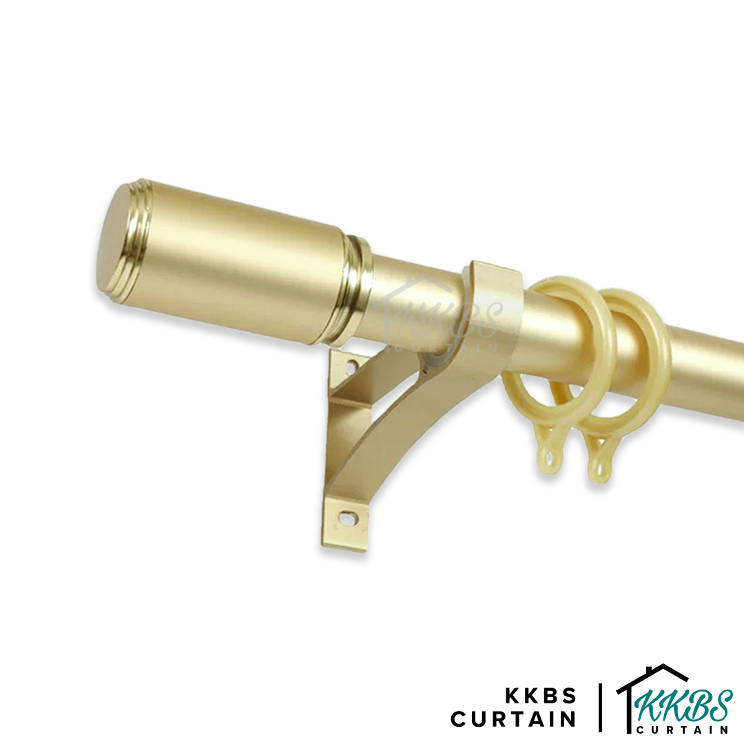 Morandy Curtain Rod End Cap Matte Light Gold Colour