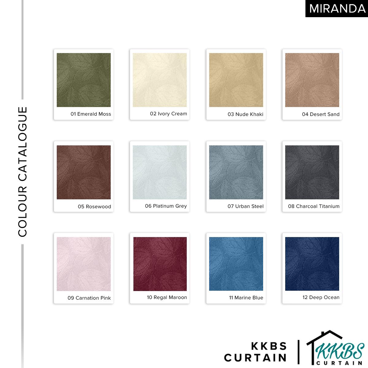 Miranda 90-98% Blackout Curtain Ready Made Hook &amp; Eyelet - Std Width