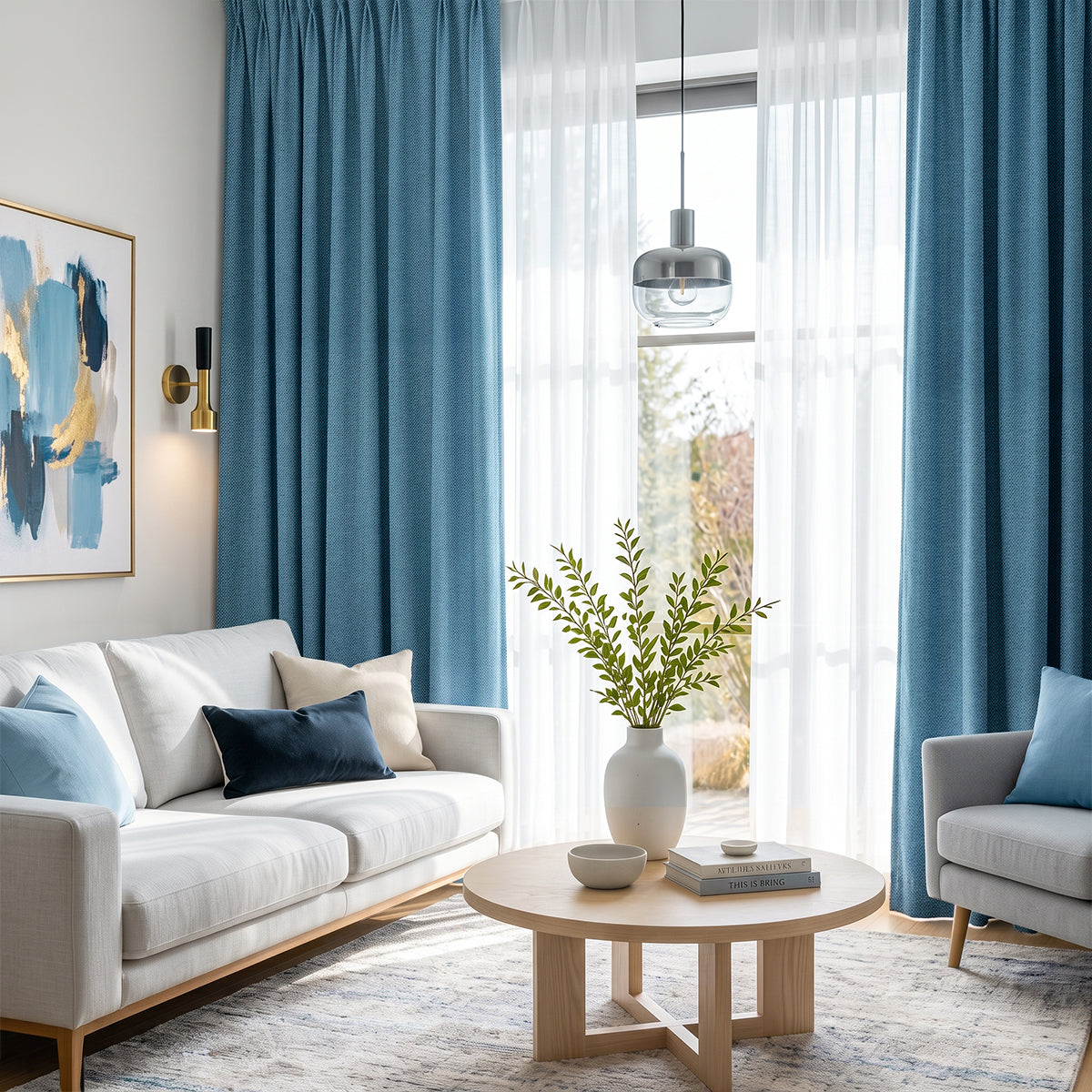 Mirelli 95-99% Blackout Ready Made Curtain - Standard Width
