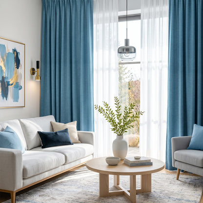Mirelli 95-99% Blackout Ready Made Curtain - Standard Width