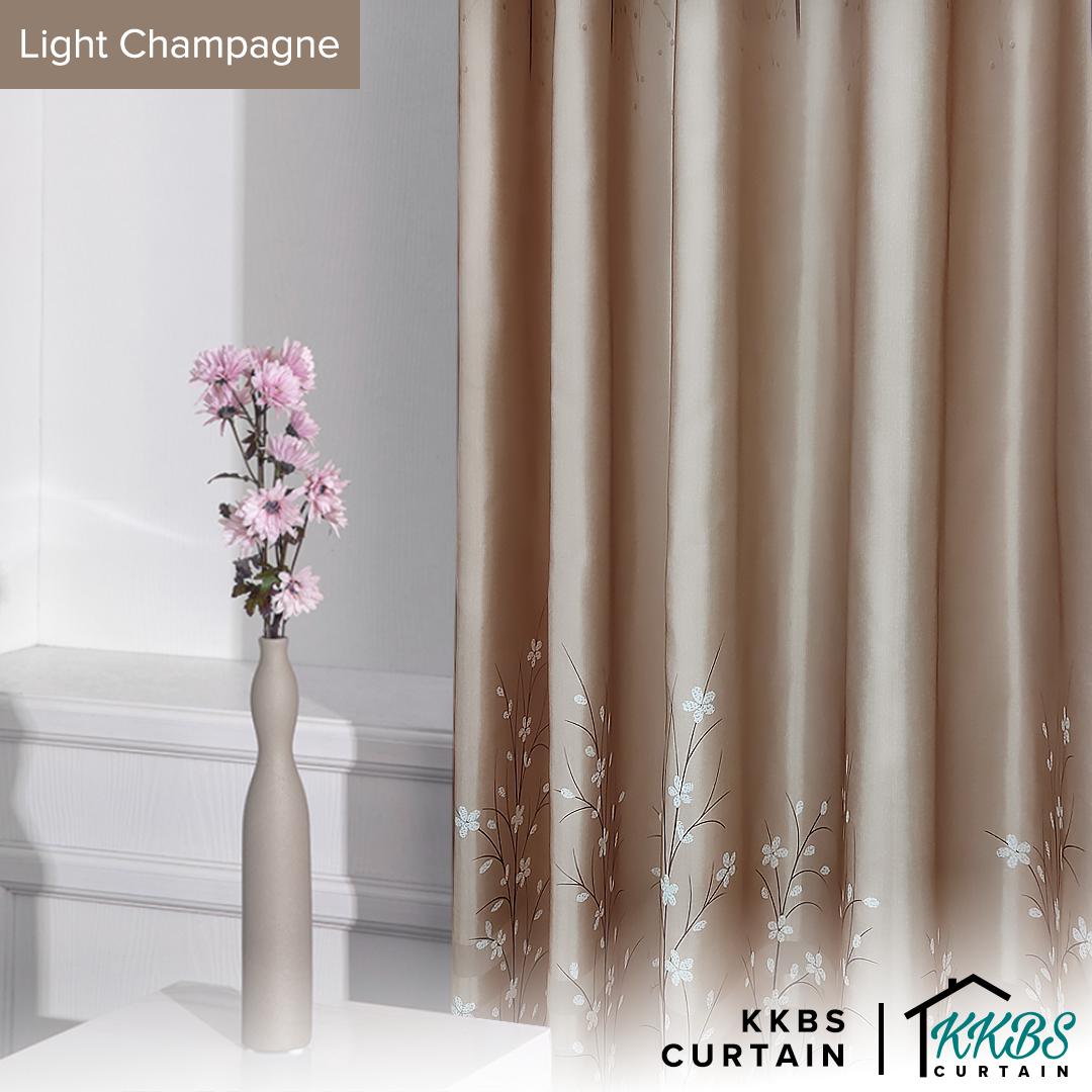 [BUY 1 FREE 1]  Lavinia Semi Blackout Curtain Ready Made